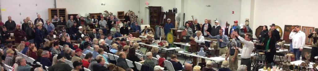 Bidders at an auction